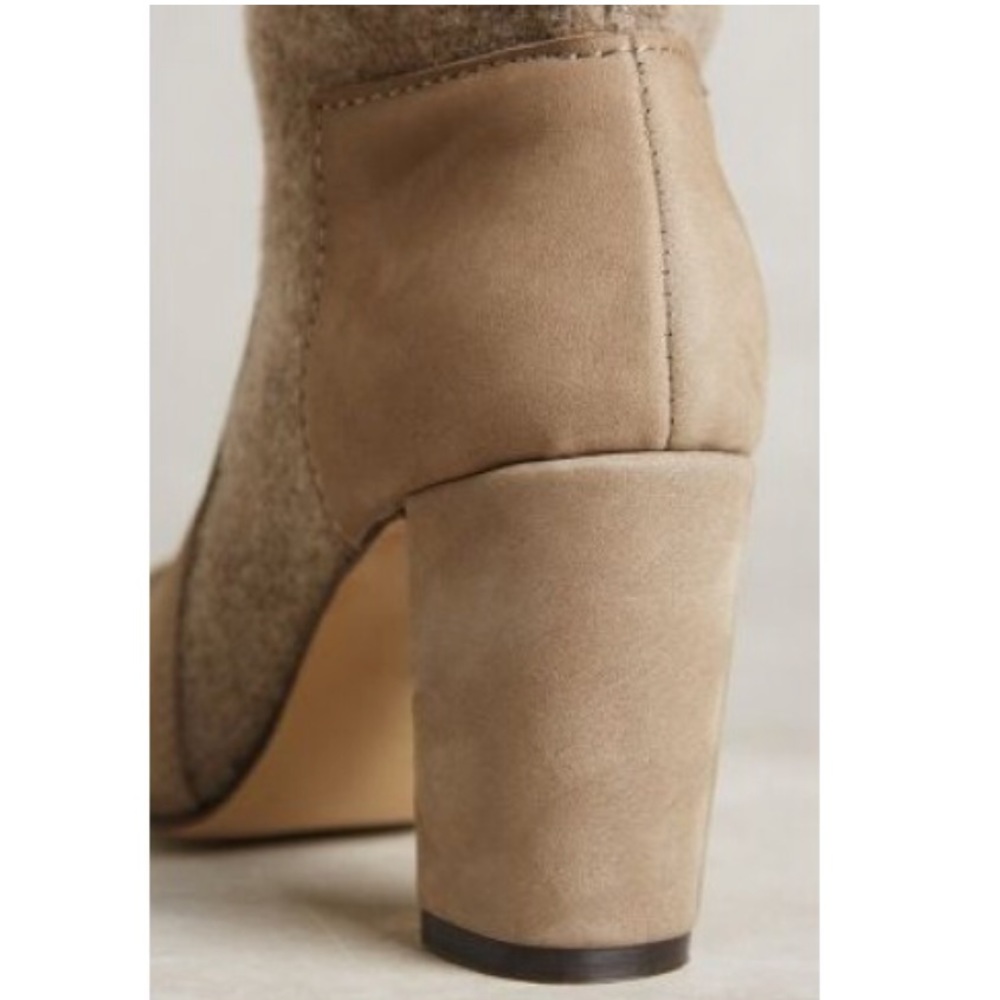 Cuffed Collar Versatile Heeled Booties - Picture 4 of 5